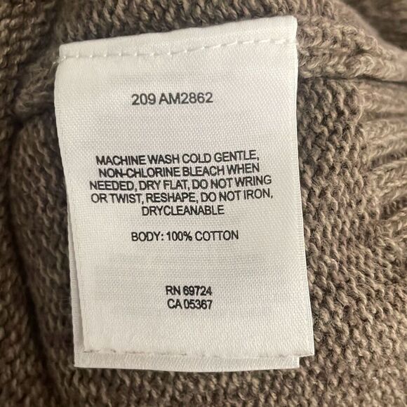 Columbia Men’s Cocoa Brown Zip Mock Neck Sweater XL - Picture 8 of 8